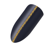 Nail Art Цепочка тройное плетение, 95 см, золотистый