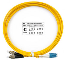 Cabeus FOP(d)-9-LC-FC-3m Шнур оптический duplex LC-FC 9/125 sm 3м LSZH