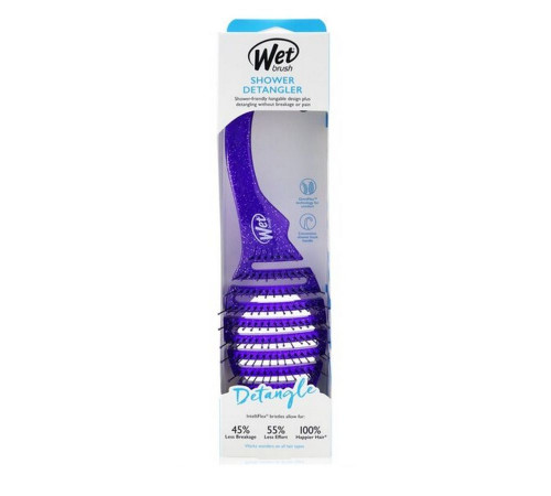 Wet Brush Расчёска массажная для душа / Shower Glitter Detangler Purple BWR801PURPGL