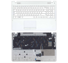 Клавиатура для ноутбука Samsung 370R4E 370R4E-S01 370R5E белая топ-панель
