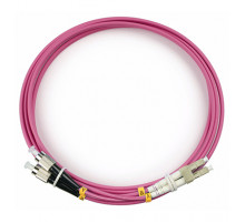 Cabeus FOP-50-OM4-LC-FC-2m Шнур оптический duplex LC-FC 50/125 mm OM4 2м LSZH