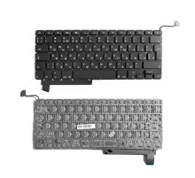 Клавиатура для ноутбука Apple MacBook Pro 15" A1286 Series. Г-образный Enter. Черная, без рамки. PN: A1286.