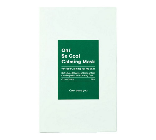 One-day's you Успокаивающие тканевые маски / Oh! So Cool Calming Mask, 5 шт.