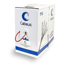 Cabeus UTP-4P-Cat.5e-SOLID-RD Кабель витая пара UTP (U/UTP), категория 5e, 4 пары 0,51мм (24 AWG), одножильный, красный (305 м)