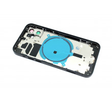 Задняя крышка (корпус) в сборе с рамкой для Apple iPhone 12, черная