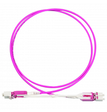 Патч-корд оптический LANMASTER, дуплексный, Uniboot Push-pull, LC/PC-LC/PC, OM4, LSZH, 2 мм, 10 м LAN-2LU-2LU/OM4/SL-10