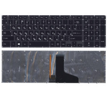 Клавиатура для ноутбука Toshiba Satellite P70  черная с подсветкой