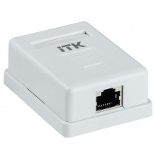 ITK Настенная инф. розетка RJ45 кат. 6 FTP 1-порт