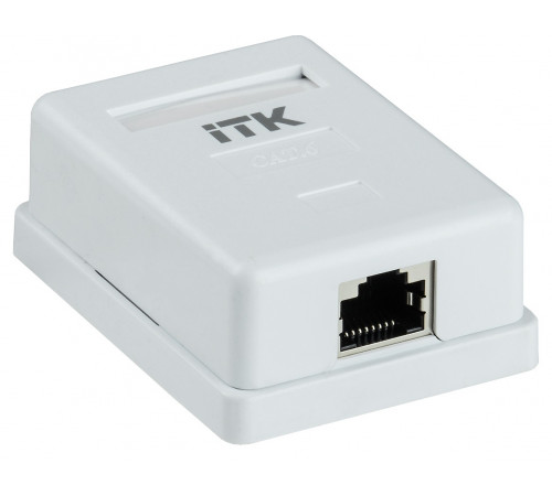 ITK Настенная инф. розетка RJ45 кат. 6 FTP 1-порт