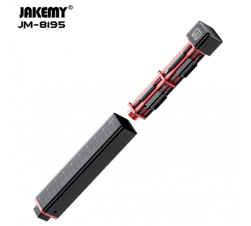 Компактная отвёртка со сменными насадками Jakemy JM-8195 20 в 1