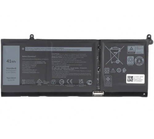 Аккумулятор для Dell Inspiron 14-5415, 15-5518, 14-7415, Latitude 3320, 3420, 3520, Vostro 3511, 3515, (G91J0), 41Wh, 3644mAh 11.25V