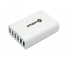 Блок питания (сетевой адаптер) Amperin Quick Charge 6-port QC 3.0 USB (YDS-TC060-4-2-0) white