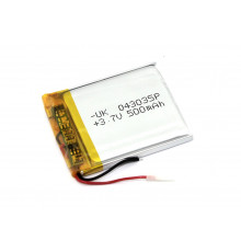 Аккумулятор Li-Pol (батарея) 4*30*35мм 2pin 3.7V/500mAh