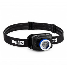 Налобный фонарь TopON TOP-MX04HL LED ZOOM 4 Вт 450 лм 3.7 В 2 Ач 7.4 Втч, оптический зум, IPX4, красный свет, стробоскоп