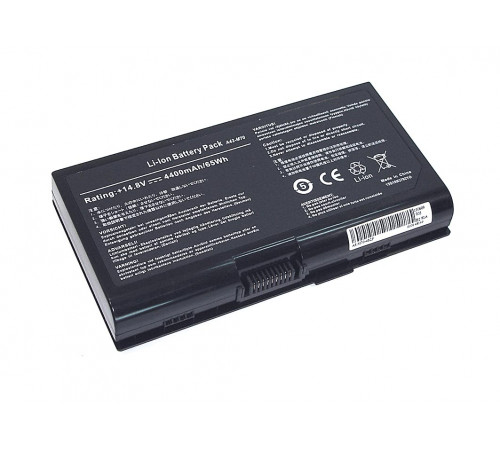 Аккумуляторная батарея для ноутбука Asus M70 14.4V 5200mAh OEM черная