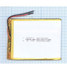 Аккумулятор Li-Pol (батарея) 3*70*90мм 3pin 3.7V/3000mAh