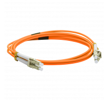 Патч-корд оптический LANMASTER, LSZH, дуплексный, LC/PC-LC/PC, MM 50/125, 2.0 м