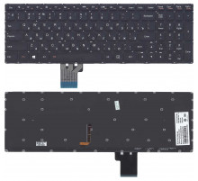 Клавиатура для ноутбука Lenovo IdeaPad U530, U530P, U530P-IFI черная, с подсветкой
