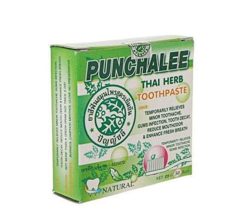 Punchalee Растительная зубная паста / Thai Herb Toothpaste, 25 г