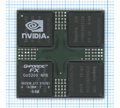 Чип nVidia GeForce FX GO5200 NPB (64M)