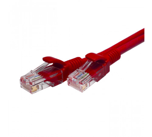 Патч-корд SUPRLAN U/UTP Cat.5e 4x2 26AWG (7x0.16mm) Cu LSZH красный 1м Патч-корд SUPRLAN U/UTP Cat.5e 4x2 26AWG (7x0.16mm) Cu LSZH красный 1м