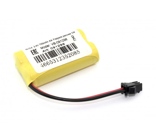 Аккумулятор Ni-Cd  2.4V 700mAh AA Flatpack разъем SM