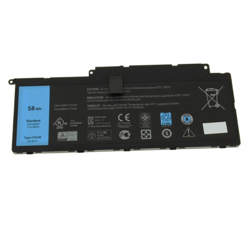 Аккумулятор для Dell (F7HVR) Inspiron 15-7537, 17-7737, 17-7746, 58Wh, 14.8V, OEM