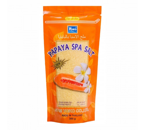 Siam Yoko Солевой скраб для тела с экстрактом папайи / Spa Salt Papaya, 300 г