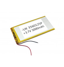 Аккумулятор Li-Pol (батарея) 3.5*60*125мм 2pin 3.7V/5000mAh