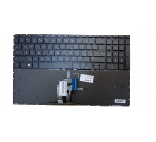 Клавиатура для ноутбука HP Pavilion 15-ac, 15-af, 15-ay, 250 G4, 255 G4 черная, без рамки, с подсветкой