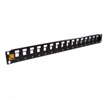 Патч-панель наборная 19&quot;, экранированная, 16 портов, 1U, LANMASTER LAN-PPN16OK-STP