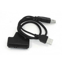 Переходник SATA на USB 2.0 на шнурке 30см с индикаторами питания и чтения HDD DM-685