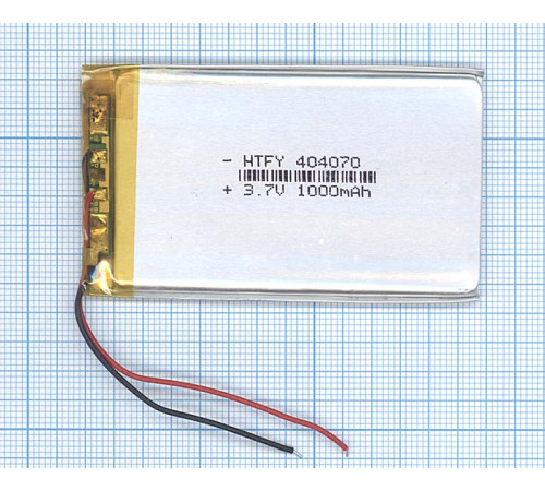 Аккумулятор Li-Pol (батарея) 4*40*70мм 2pin 3.7V/1000mAh