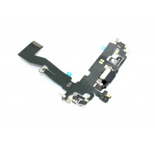 Шлейф с разъемом зарядки и микрофоном для Apple iPhone 12, iPhone 12 Pro, черный Шлейф с разъемом зарядки и микрофоном для Apple iPhone 12, iPhone 12 Pro, черный