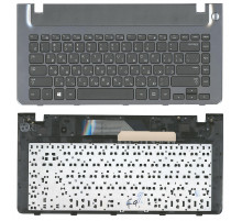 Клавиатура для ноутбука Samsung 355V4C-S01 BA75-04105C черная с серой рамкой
