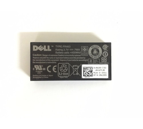 Аккумулятор для Dell (FR463) Poweredge 1900, 2970, 6950, m600, r200, r310, r515, r905, Powervault nx300, nx3100, Precision T7500, 7Wh, 1900mAh, 3.7V