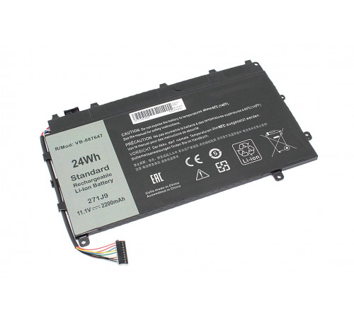 Аккумуляторная батарея для ноутбука Dell Latitude 7350 (271J9) 11.1V 2200mAh OEM