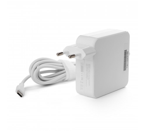 Универсальный блок питания 65W с портом USB-C, Power Delivery 3.0, Quick Charge 3.0, кабель 175 см. Белый