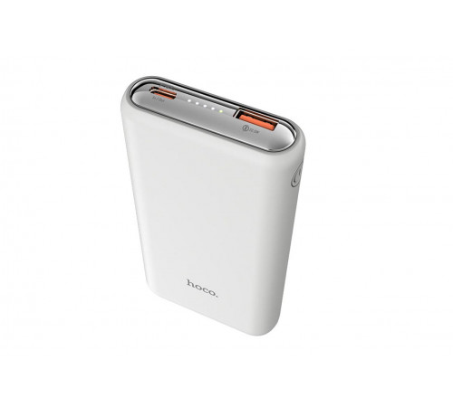 Внешний аккумулятор Powerbank HOCO Q1 Kraft быстрая зарядка QC3.0, USB-A 22,5W (10000mAh), белый