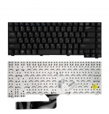 Клавиатура для ноутбука Fujitsu Amilo 1536, A1667 Series. Плоский Enter. Черная, без рамки. PN: MP-02686003347D.