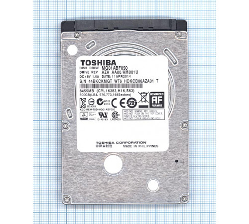 Жесткий диск для Toshiba 2.5 MQ01ABF050 500GB