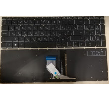 Клавиатура для ноутбука HP Pavilion 15t-db000, 15-db0000au,15-da, 15-da000, 15t-da000, 15-dw, 15-cx, черная, без рамки, с подсветкой