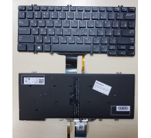 Клавиатура для ноутбука Dell Latitude E5280, 5280, 5288, 5289, 7280, 7290, 7380, черная, с подсветкой