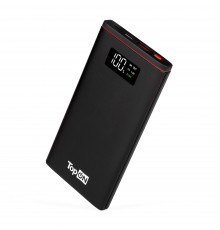 Внешний аккумулятор TopON TOP-T10 10000mAh QC3.0, QC2.0, Power Delivery. USB Type-C, MicroUSB, USB-порт, LED-экран. Черный