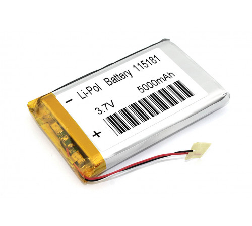 Аккумулятор Li-Pol (батарея) 11*51*81мм 2pin 3.7V/5000mAh