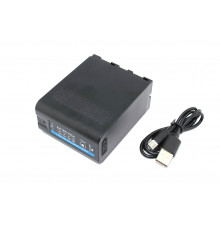 Аккумуляторная батарея для видеокамеры Sony CCD-RV (NP-F970) USB Type-C 7.4V 10500mAh усиленная