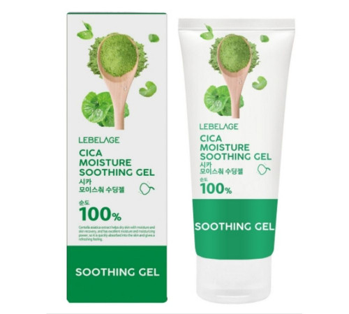 Lebelage Успокаивающий гель с экстрактом центеллы / Cica Moisture Soothing Gel 100%, 100 мл