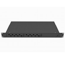 Кросс оптический стоечный 19", 16 FC/ST адаптеров, 1U, черный, TopLAN