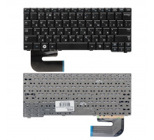 Клавиатура для ноутбука Samsung N102, N128, N140, N148 Series. Плоский Enter. Черная, без рамки. PN: BA59-02686D.