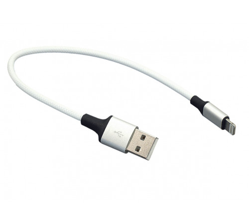 Кабель для зарядки  Apple Lightning 8Pin (Короткий), 25cm. Белый